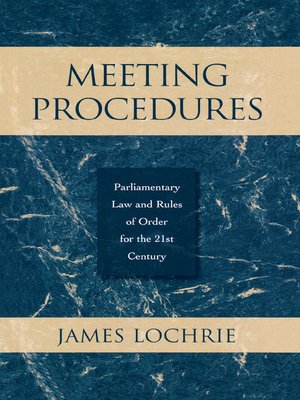 cover image of Meeting Procedures